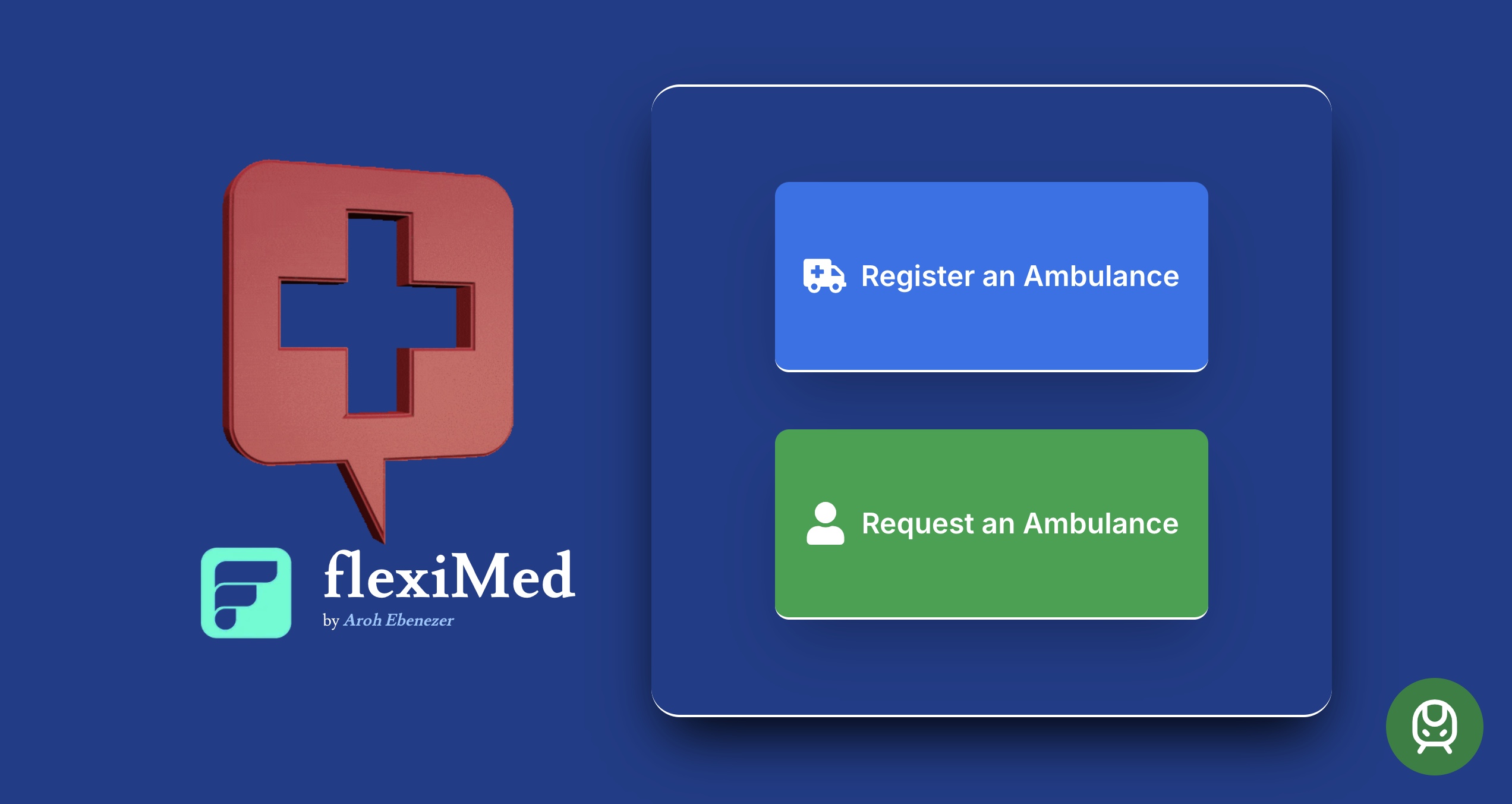 FlexiMed: Ambulance dispatch app with real-time tracking and notifications